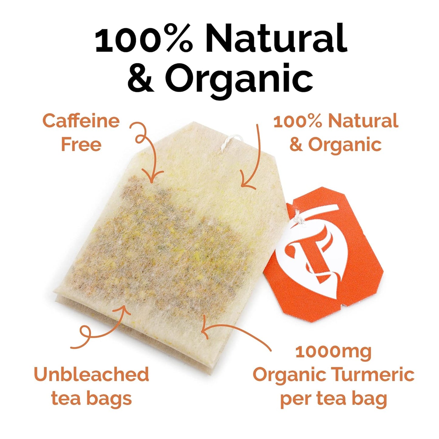 Ginger & Lemon 15 Sachets - Taka Turmeric - Herbal tea - Eco Natural Products