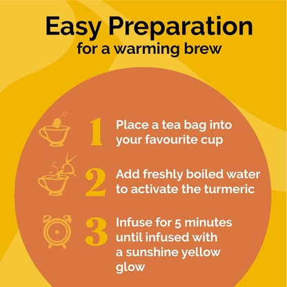 Ginger & Lemon 15 Sachets - Taka Turmeric - Herbal tea - Eco Natural Products