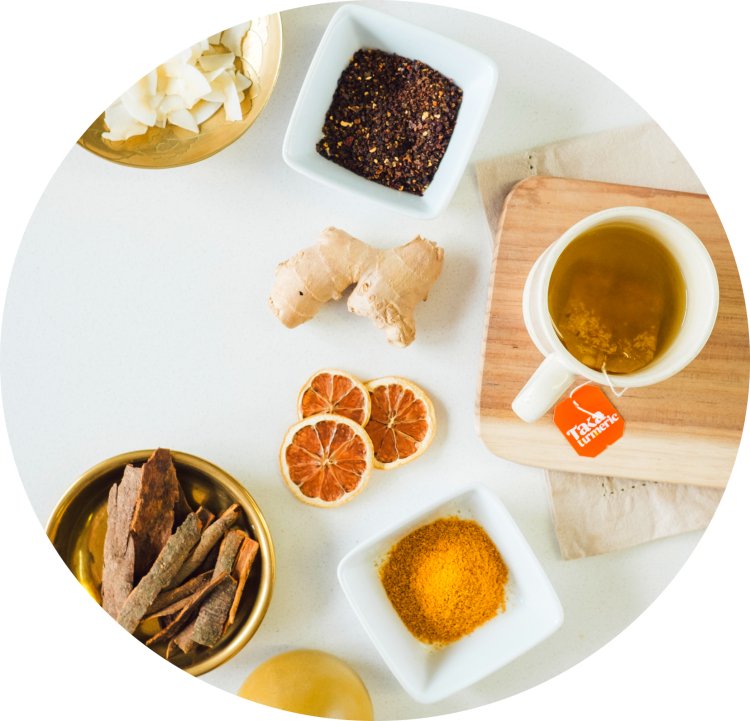 Ginger & Lemon 15 Sachets - Taka Turmeric - Herbal tea - Eco Natural Products