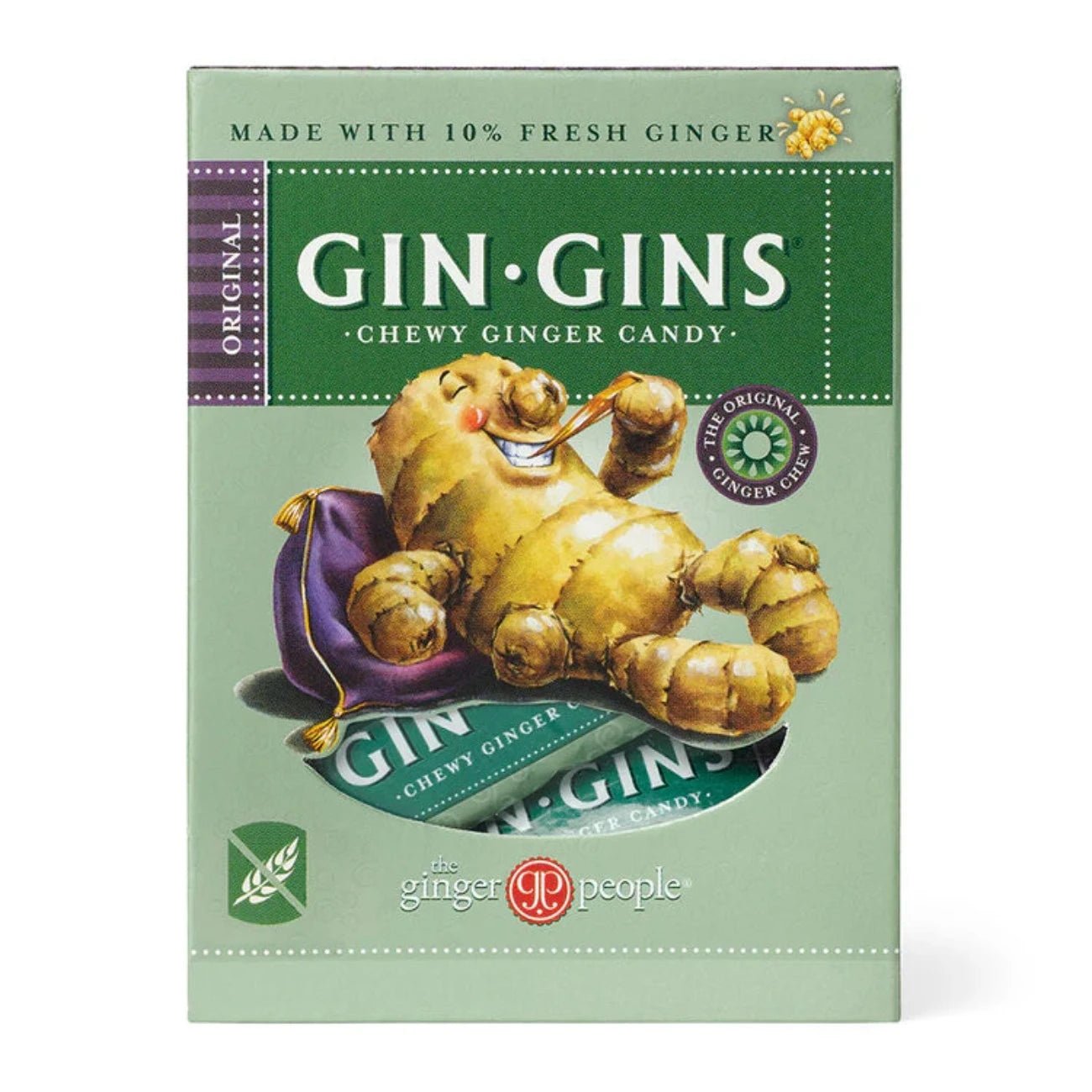 Ginger People Gin Gins Original Ginger Chewing Candy 84g - Eco Natural Products - The Ginger People - Chews