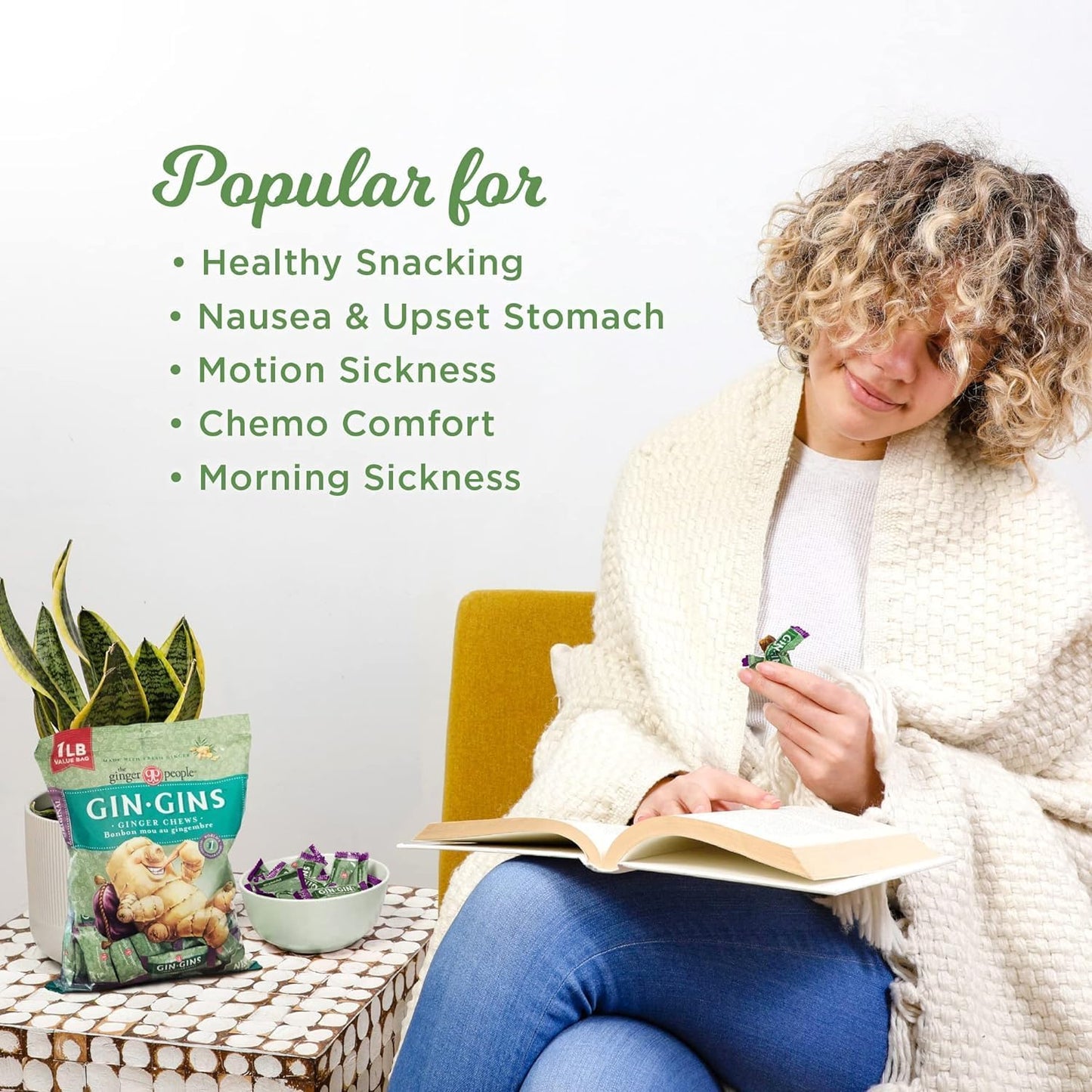 Ginger People Gin Gins Original Ginger Chewing Candy 84g - The Ginger People - Chews - Eco Natural Products