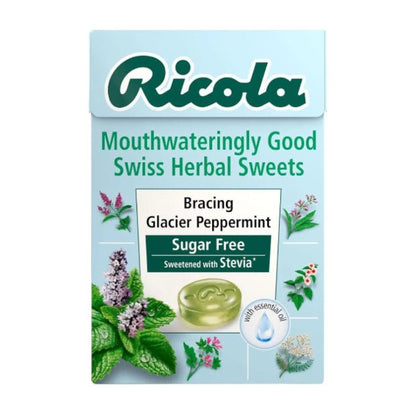 Glacier Peppermint Sugar Free Swiss Herbal Sweets 45g - Ricola - Herbal Sweets - Ricola