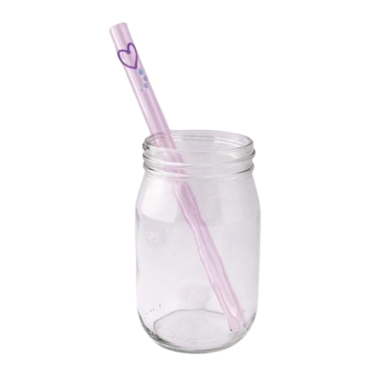 Glass Straw Designer 8" - Eco Natural Products - Strawesome - Glass Straws