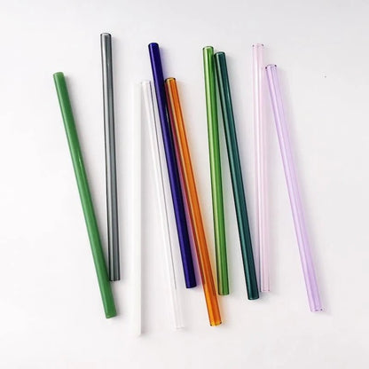 Glass Straw - Standard 8" - Orange - Strawesome - Glass Straws - Eco Natural Products