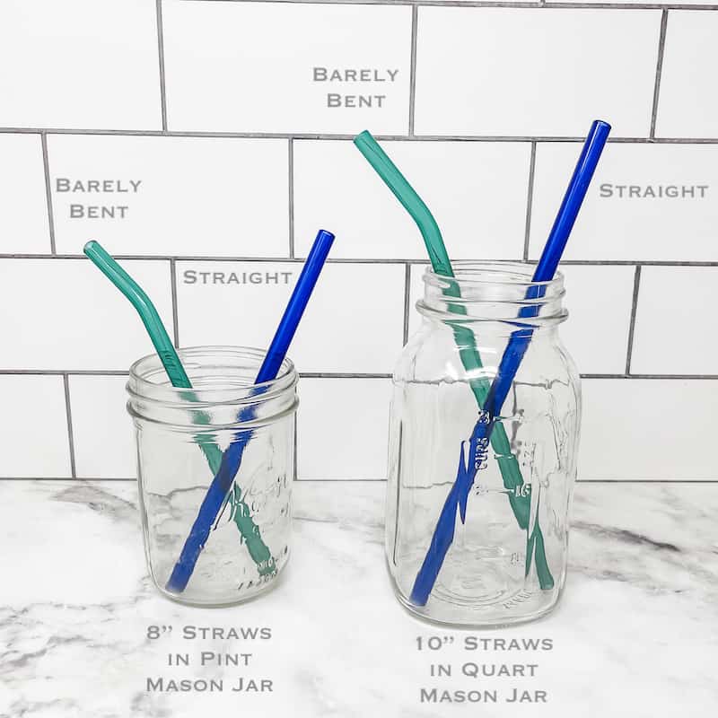 Glass Straw - Standard 8" - Orange - Eco Natural Products - Strawesome - Glass Straws