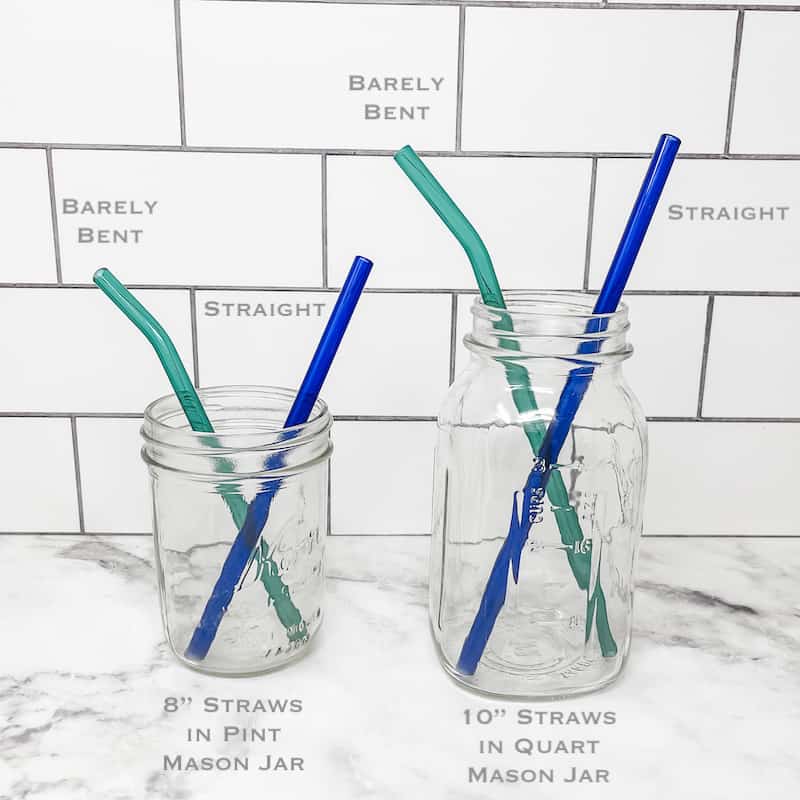Glass Straw - Standard 8" - Orange - Strawesome - Glass Straws - Eco Natural Products