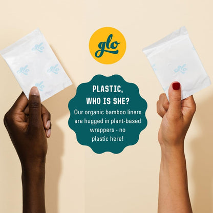 Glo Bamboo Liners for Sensitive Bladder (16 liners) - Here We Flo - Incontinence Aids - Eco Natural Products
