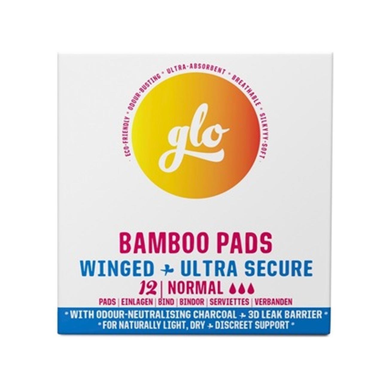 Glo Bamboo Pads for Sensitive Bladder (12 pads) - Here We Flo - Incontinence Aids - Eco Natural Products