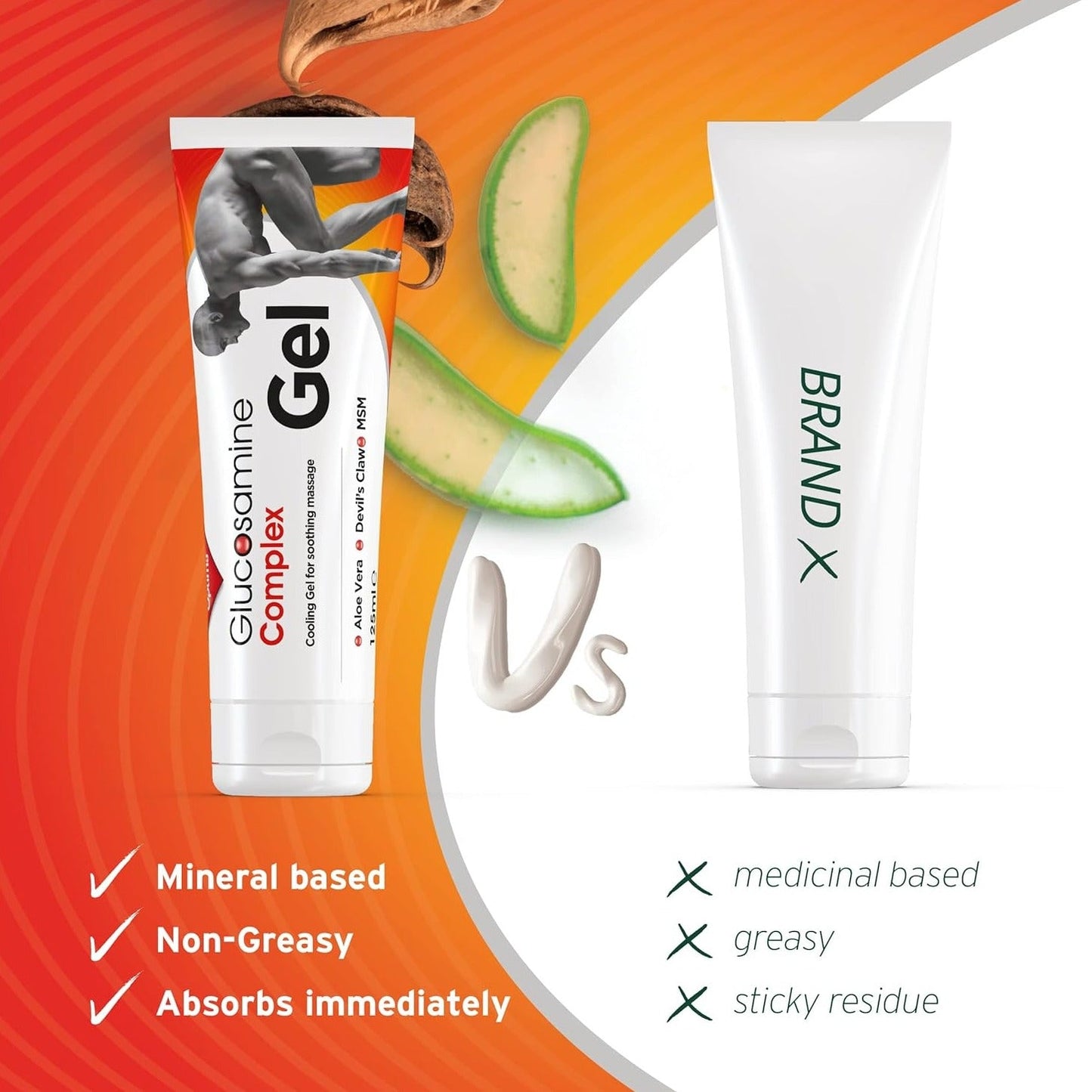 Glucosamine Joint Complex Gel 125ml - Aloe Pura - Gel - Eco Natural Products