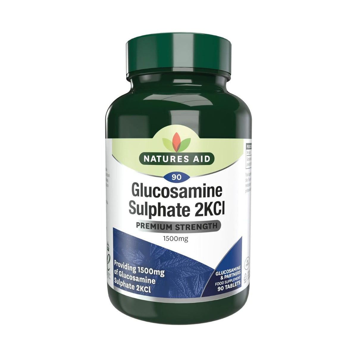 Glucosamine Sulphate 2KCl 1500mg 90 Tablets pack - Natures Aid