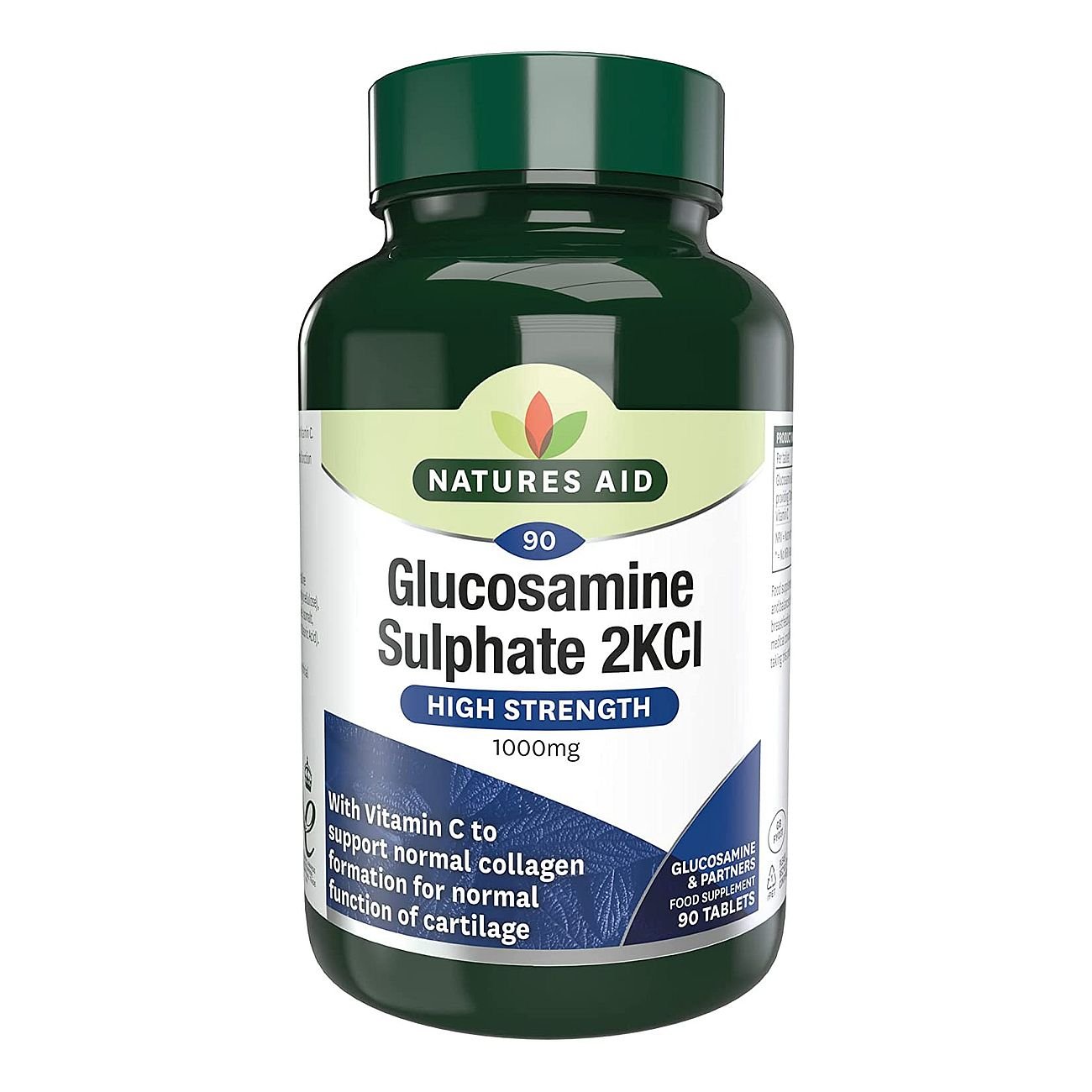 Glucosamine Sulphate 2KCI with Vitamin C 1000mg Half Price 90 Tablets - Eco Natural Products - Natures Aid - Vitamins & Supplements