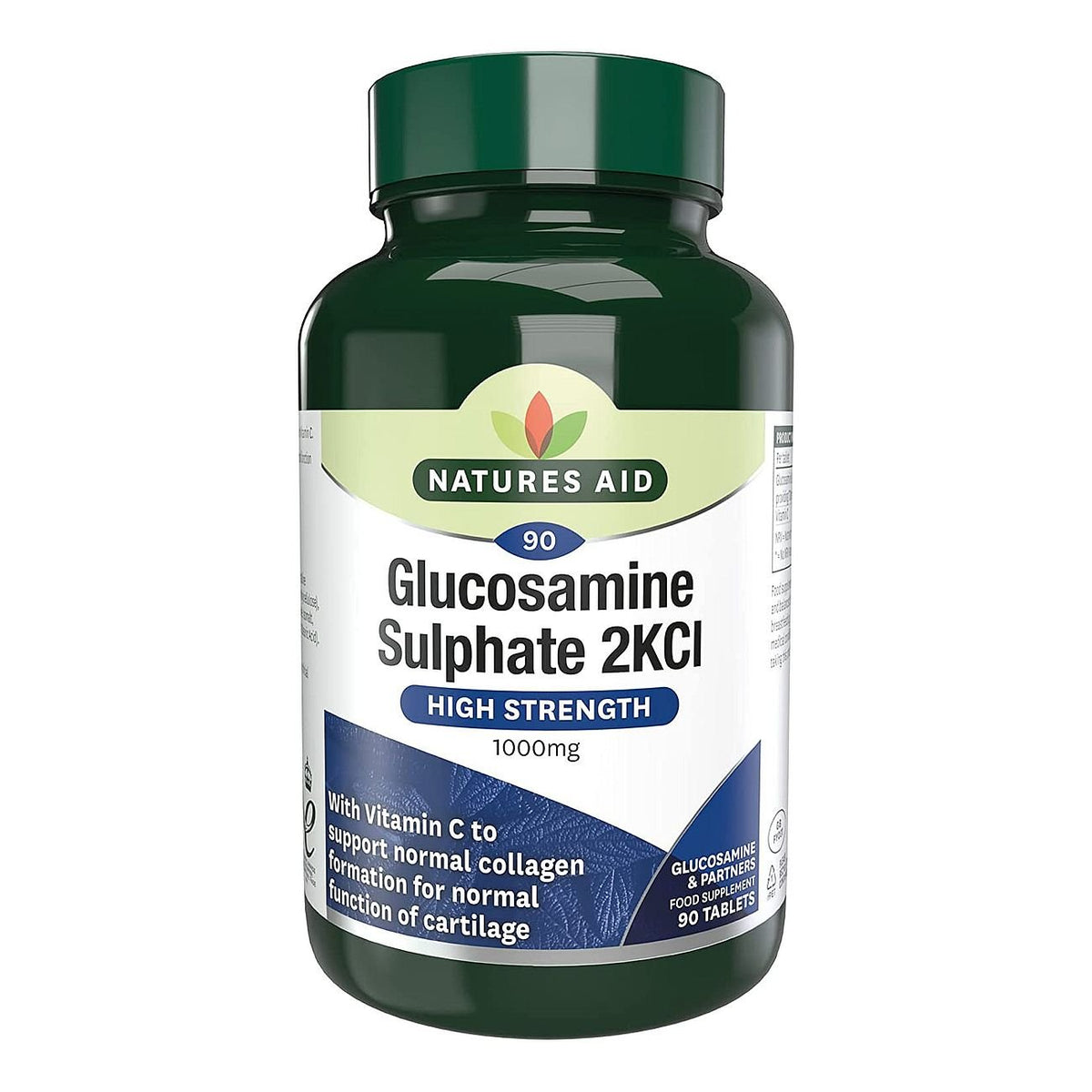 Glucosamine Sulphate 2KCI with Vitamin C 1000mg Half Price 90 Tablets - Natures Aid - Vitamins & Supplements - Eco Natural Products