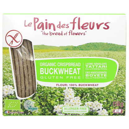 Gluten Free Buckwheat Crispbread 125g - Le Pain des Fleurs - crisps - Eco Natural Products