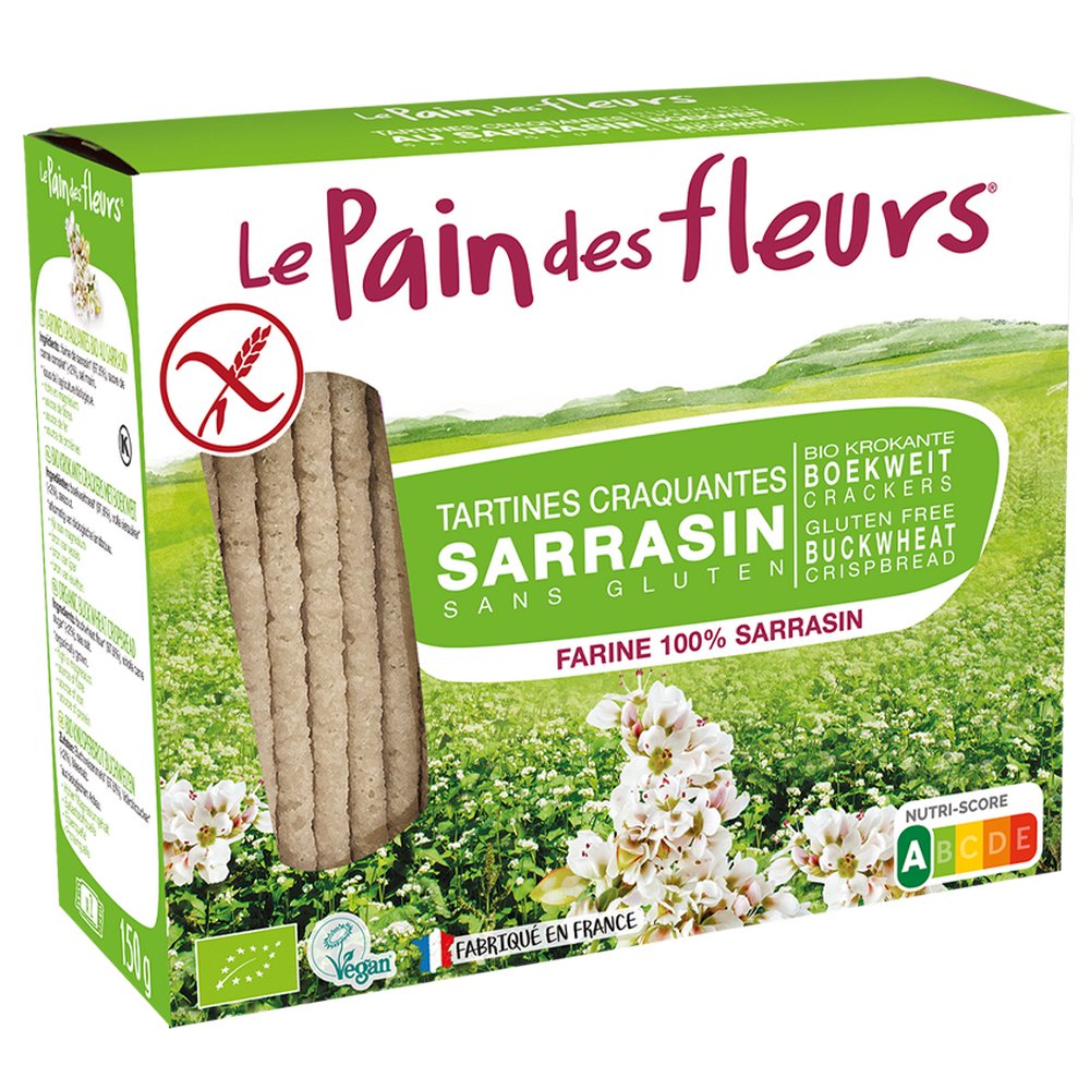 Gluten Free Buckwheat Crispbread 125g - Le Pain des Fleurs - crisps - Eco Natural Products