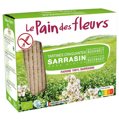 Gluten Free Buckwheat Crispbread 125g - Le Pain des Fleurs - crisps - Eco Natural Products