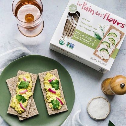 Gluten Free Buckwheat Crispbread 125g - Le Pain des Fleurs - crisps - Eco Natural Products