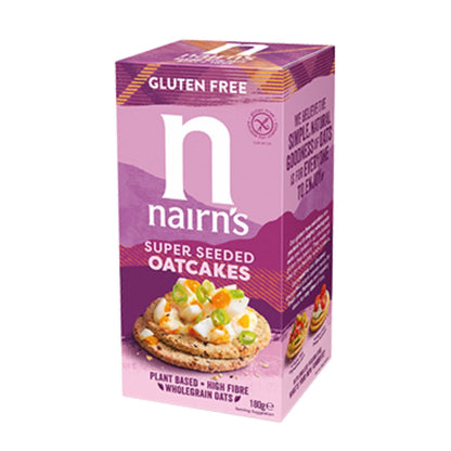 Gluten Free Super Seeded Oatcake 180g - Nairns - Snack Foods - Eco Natural Products