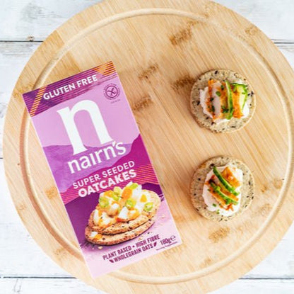 Gluten Free Super Seeded Oatcake 180g - Nairns - Snack Foods - Eco Natural Products