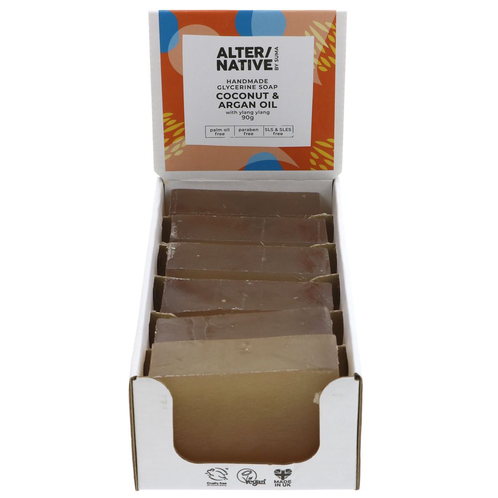 Glycerine Soap Coconut & Argan 90g - Alter/Native - Bar Soap - Eco Natural Products
