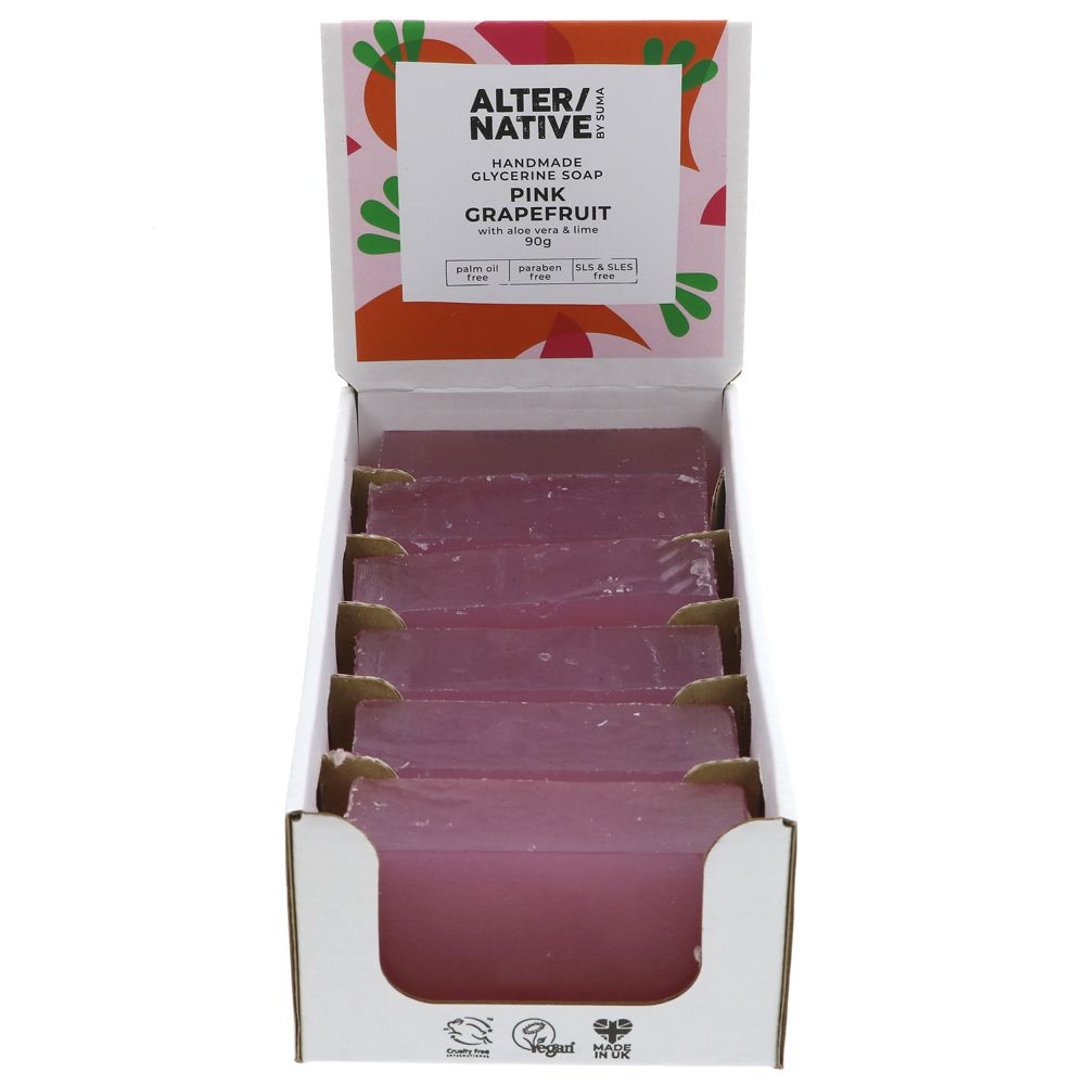 Glycerine Soap Pink Grapefruit 90g - Eco Natural Products - Alter/Native - Soap Bar