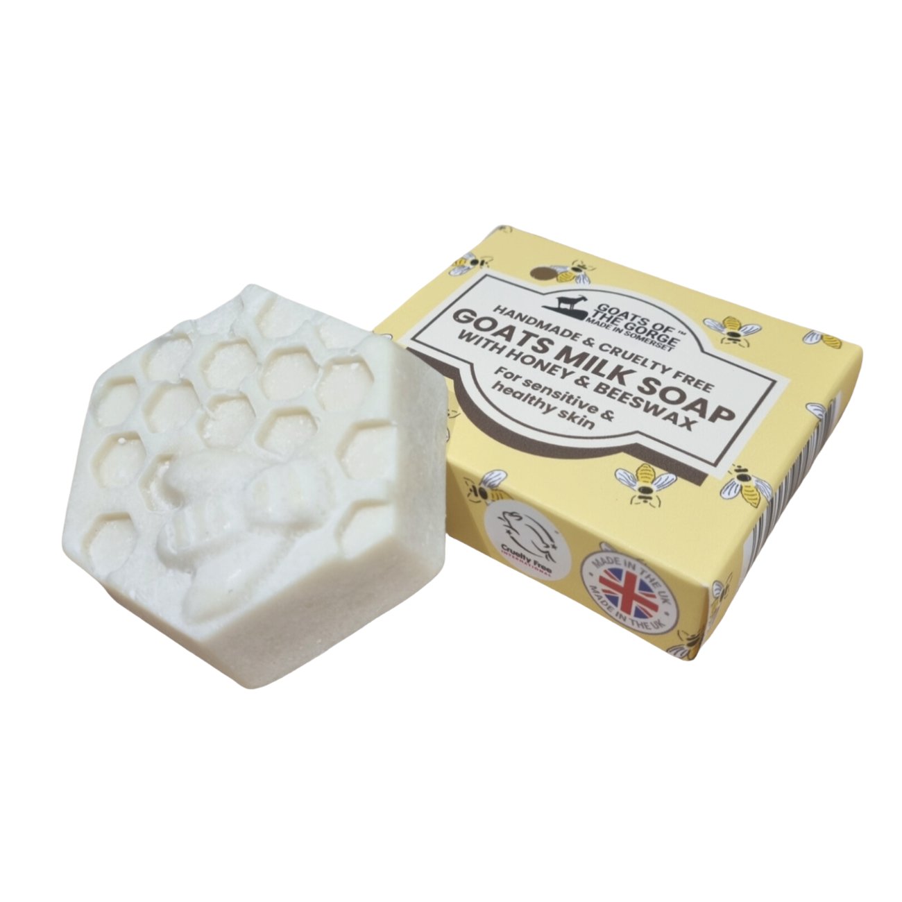 Goats Milk Soap Bar Honey & Beeswax 70g - Eco Natural Products - Goat of the Gorge - Bar Soap