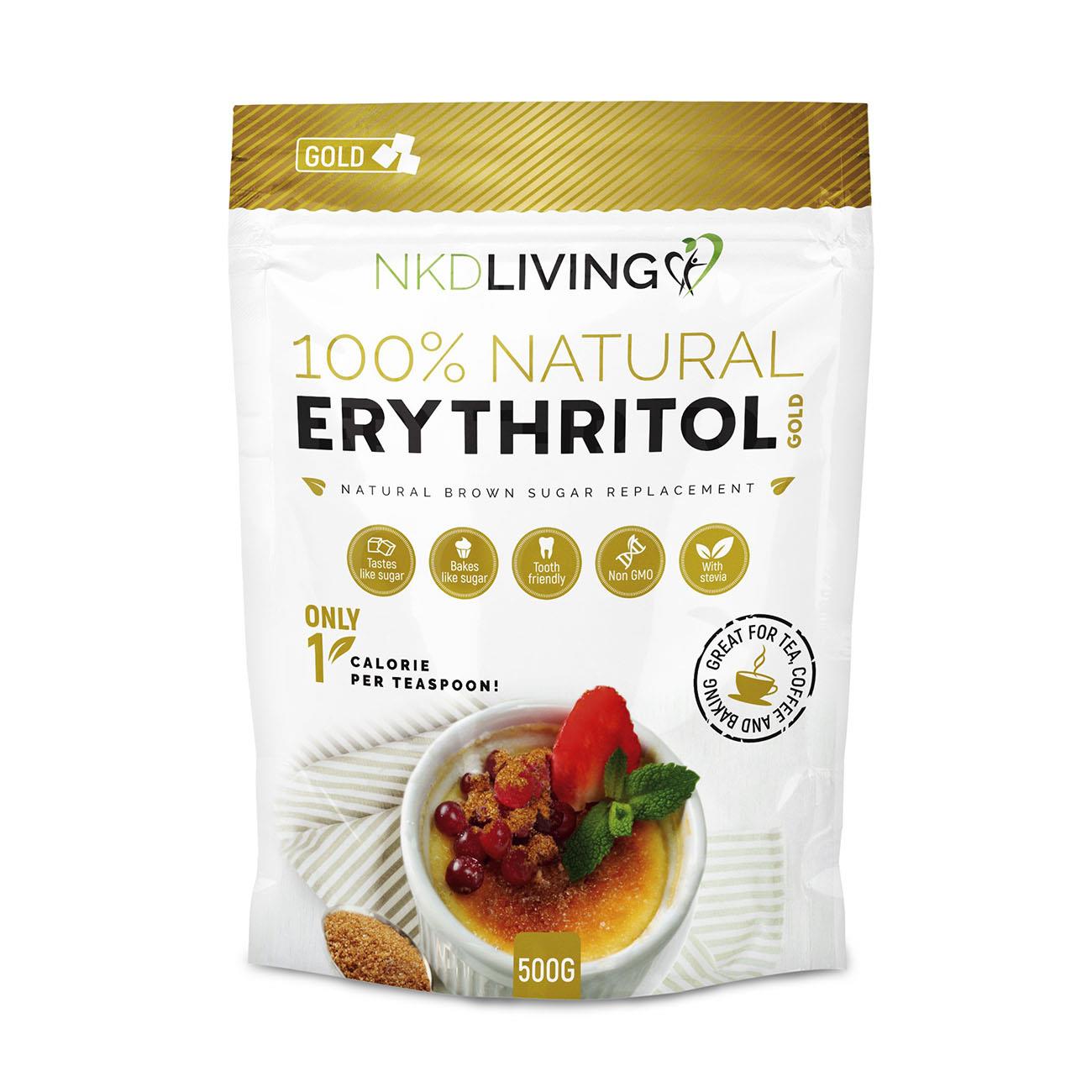 Gold Erythritol 500g - Eco Natural Products - NKD Living - Sugar Substitute