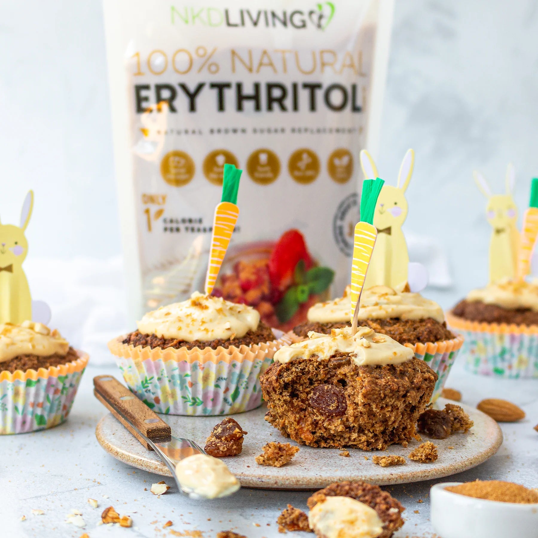 Gold Erythritol 500g - NKD Living - Sugar Substitute - Eco Natural Products