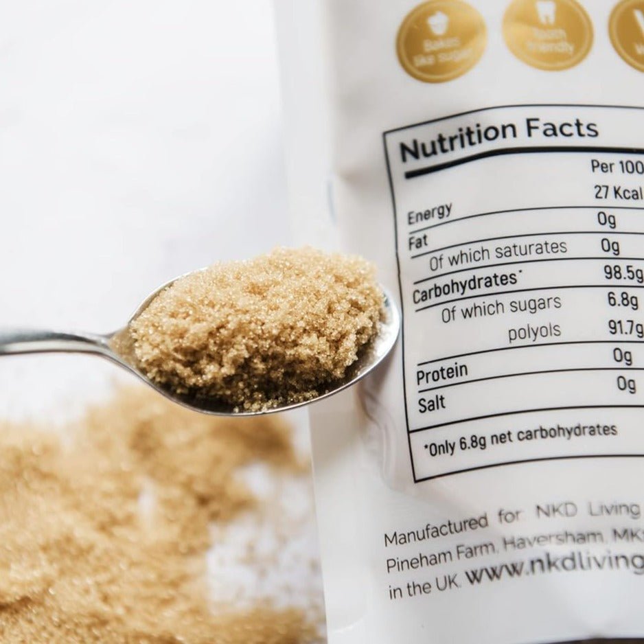 Gold Erythritol 500g - NKD Living - Sugar Substitute - Eco Natural Products