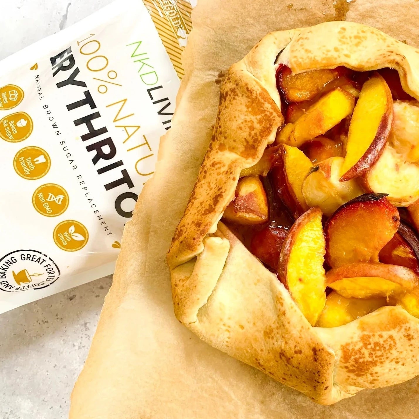 Gold Erythritol 500g - NKD Living - Sugar Substitute - Eco Natural Products