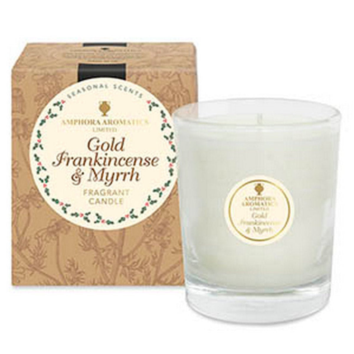 Gold Frankincense & Myrrh 40Hr Pot Candle - Amphora Aromatics - Candles - Amphora Aromatics