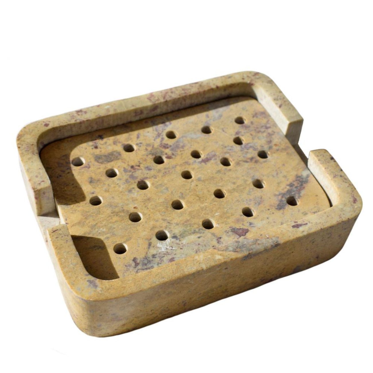 Gorara Stone Rectangular Soap Dish - Shared Earth - Soap Dishes & Holders - Shared Earth
