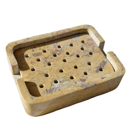 Gorara Stone Rectangular Soap Dish - Shared Earth - Soap Dishes & Holders - Shared Earth