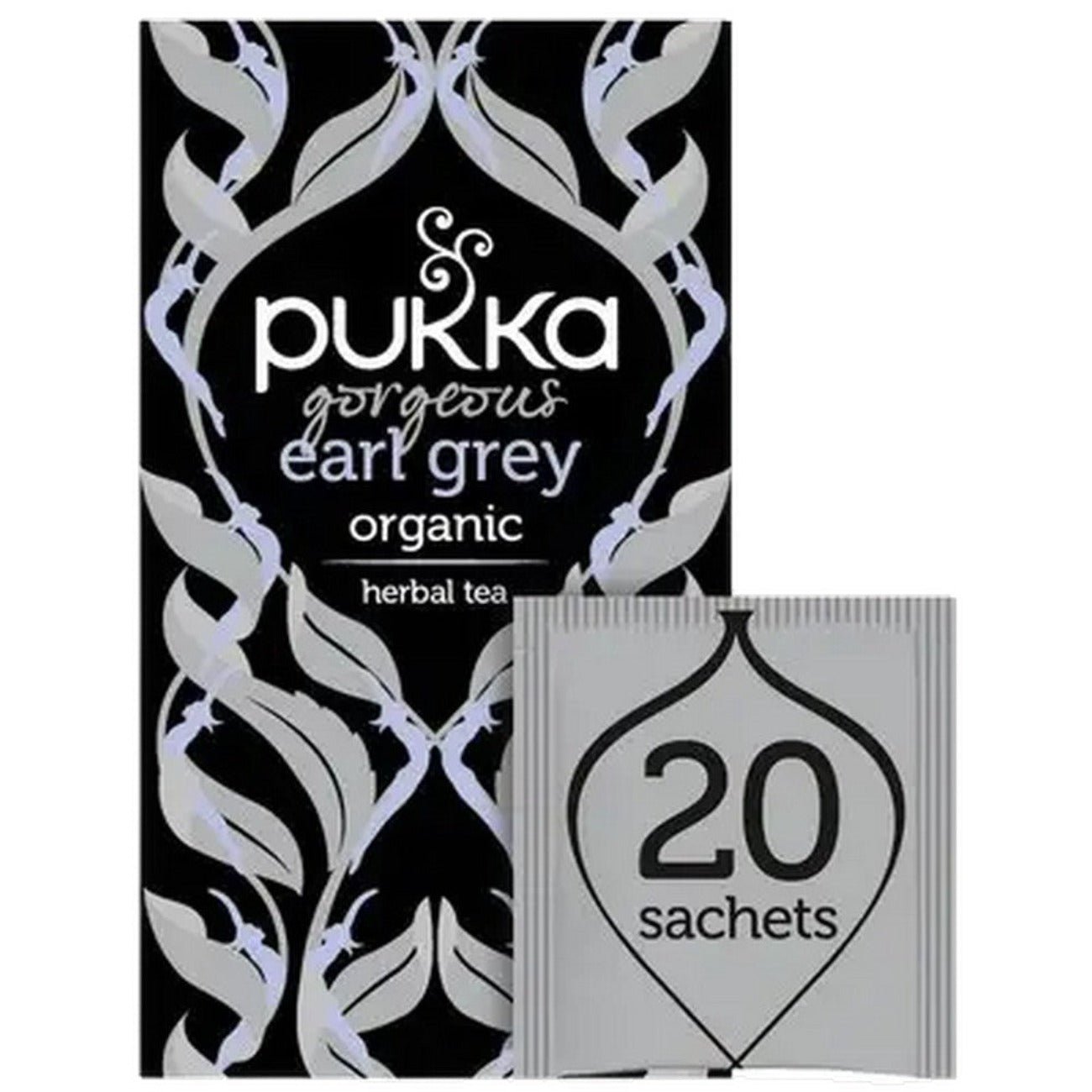 Gorgeous Earl Grey Tea 20 Sachets - Eco Natural Products - Pukka Herbs - Herbal tea