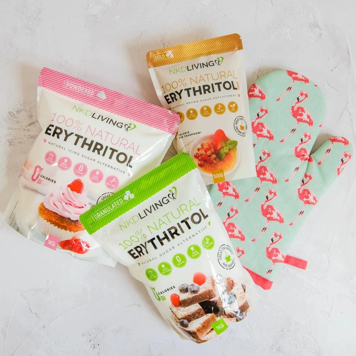 Granulated Erythritol 1kg - NKD Living - Sugar Substitute - Eco Natural Products