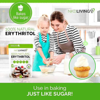 Granulated Erythritol 300g - NKD Living - Sugar Substitute - Eco Natural Products