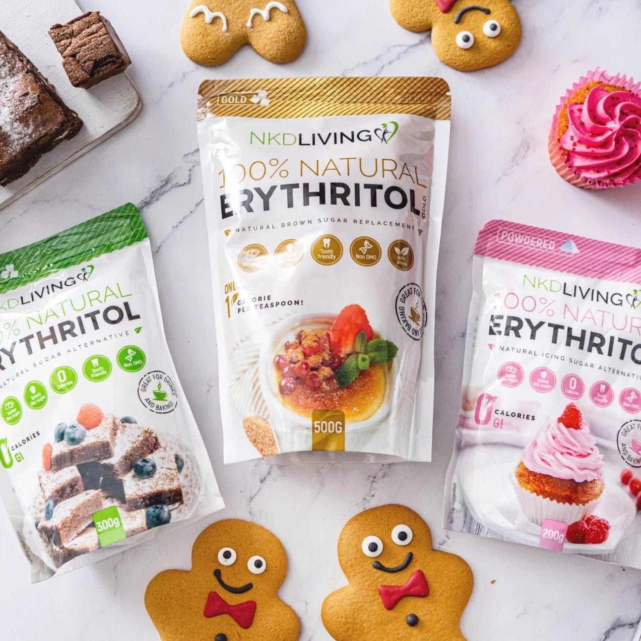 Granulated Erythritol 300g - NKD Living - Sugar Substitute - Eco Natural Products