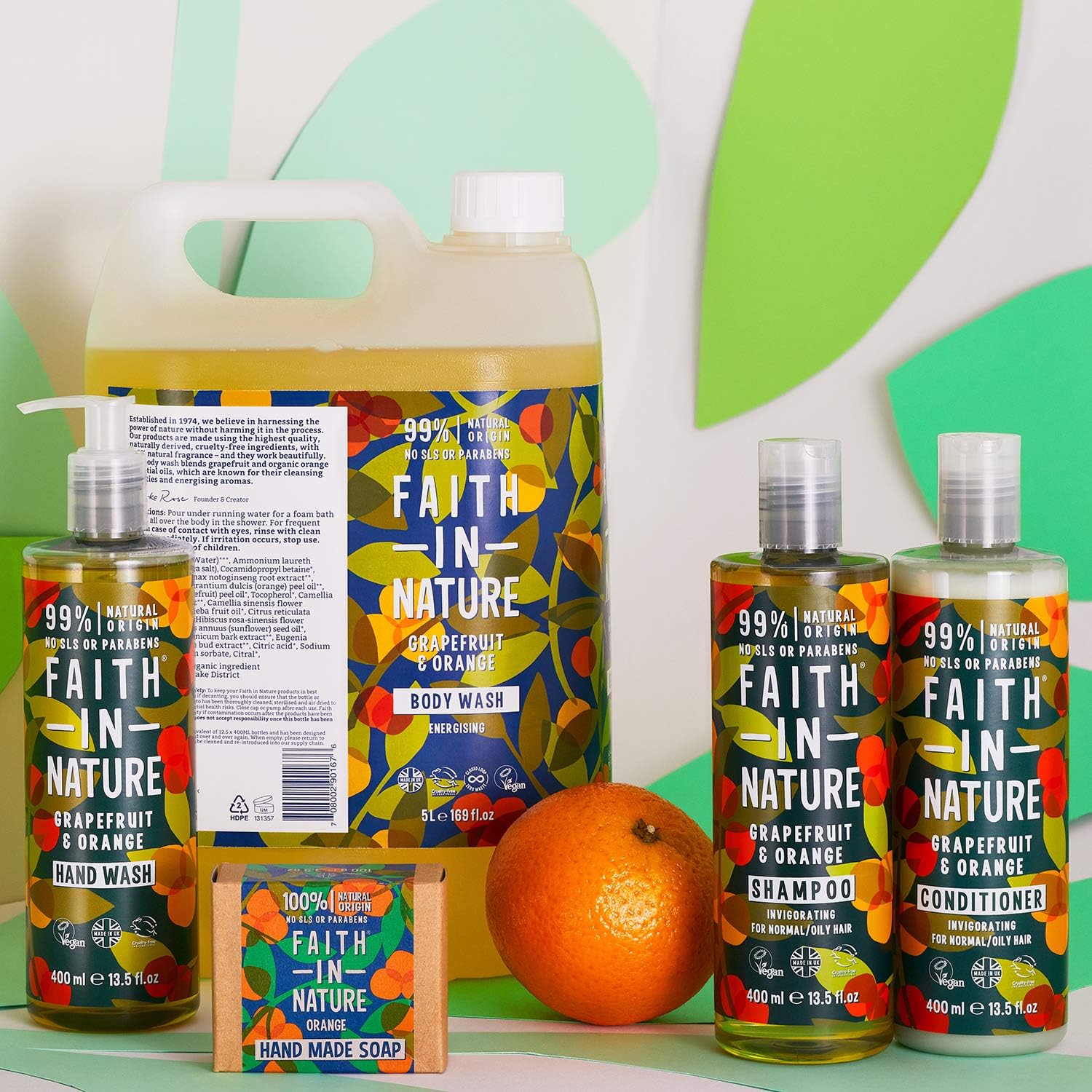 Grapefruit & Orange Shampoo 400ml - Faith in Nature - Shampoo - Eco Natural Products