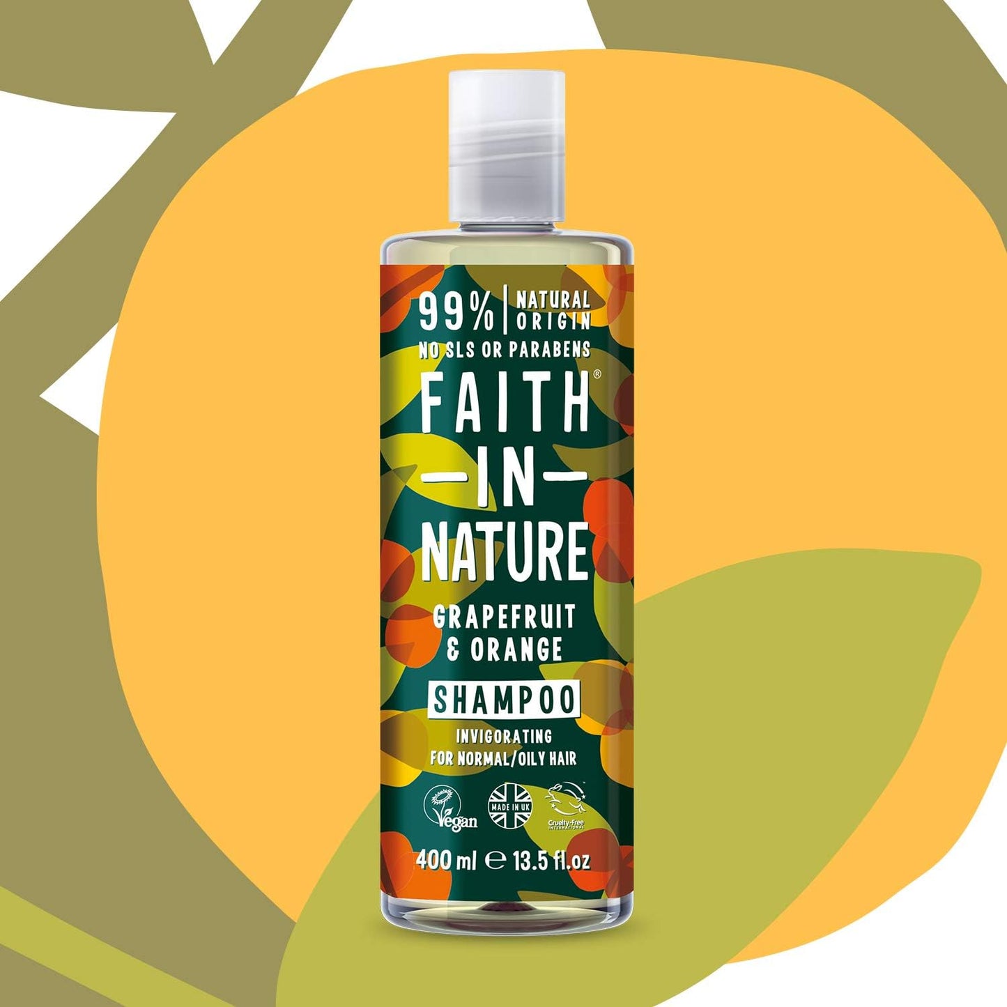 Grapefruit & Orange Shampoo 400ml - Faith in Nature - Shampoo - Eco Natural Products