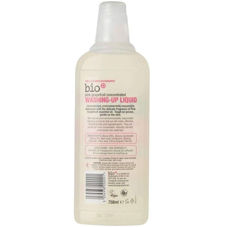 Grapefruit Washing Up Liquid 750ml - Bio - D - Washing - Eco Natural Products