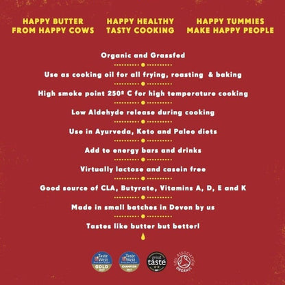 Grassfed Ghee Golden Turmeric 300g - Happy Butter - Food - Eco Natural Products