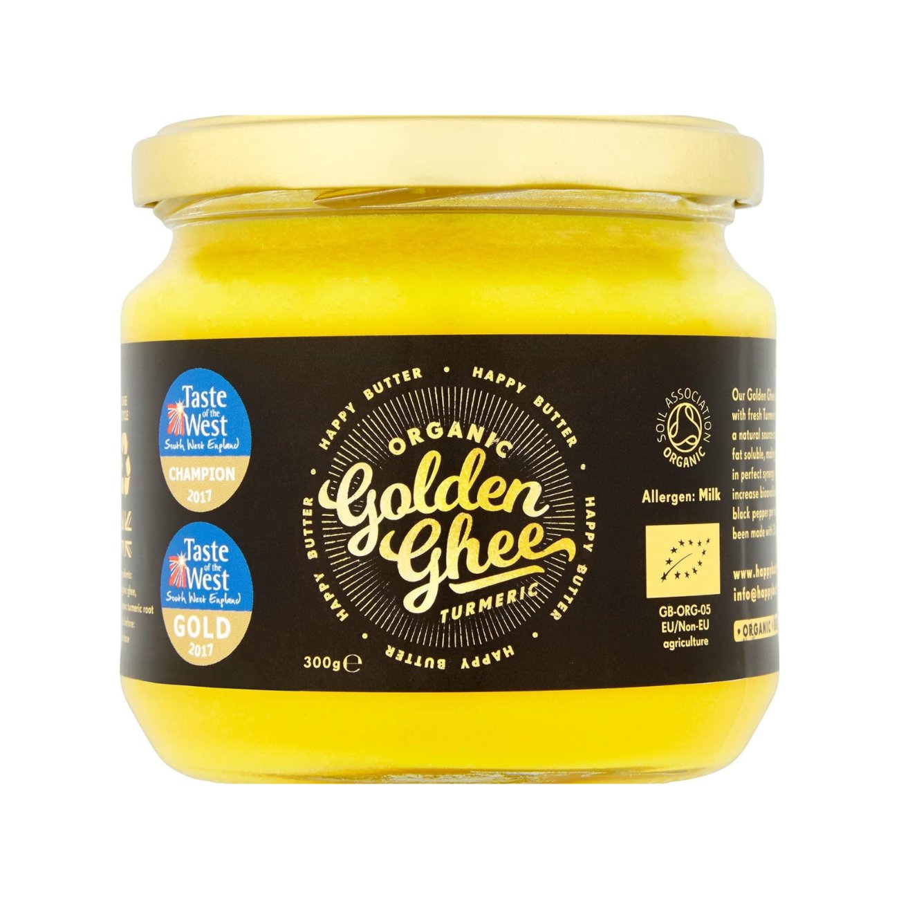 Grassfed Ghee Golden Turmeric 300g - Eco Natural Products - Happy Butter - Food