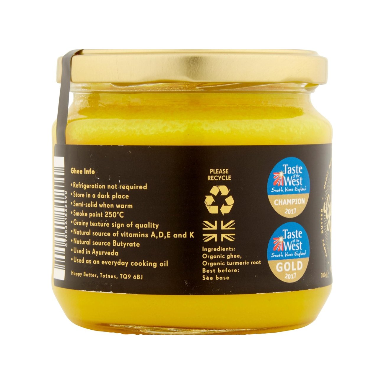 Grassfed Ghee Golden Turmeric 300g - Eco Natural Products - Happy Butter - Food