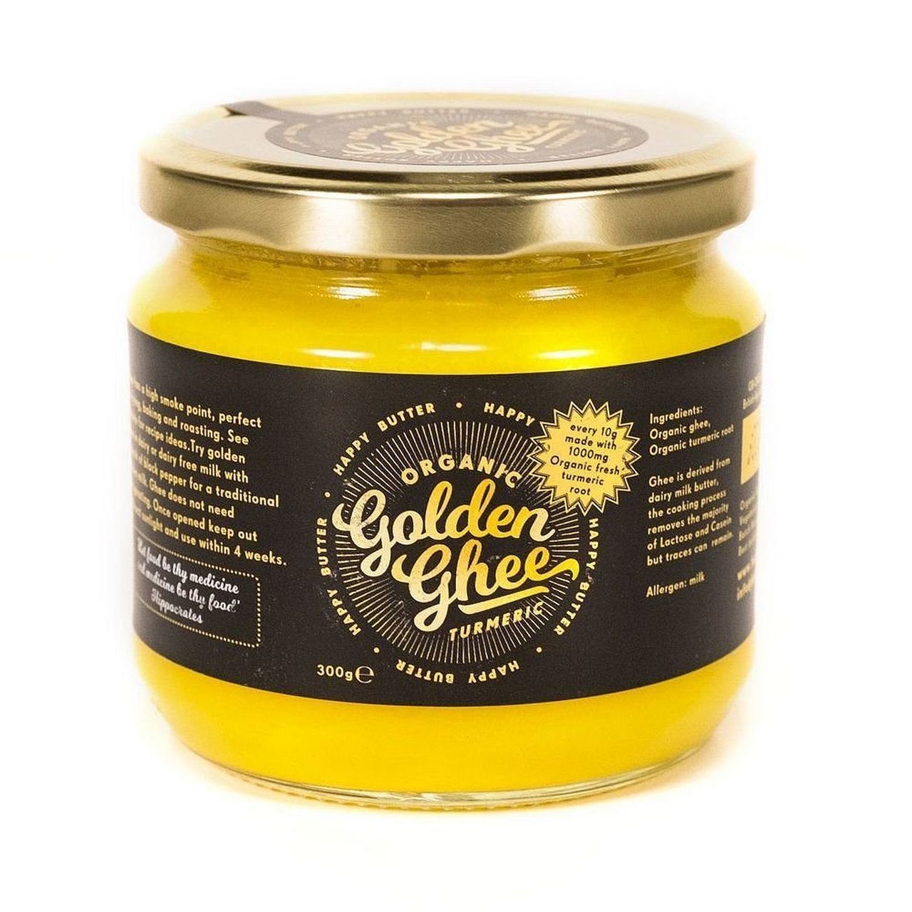 Grassfed Ghee Golden Turmeric 300g - Eco Natural Products - Happy Butter - Food