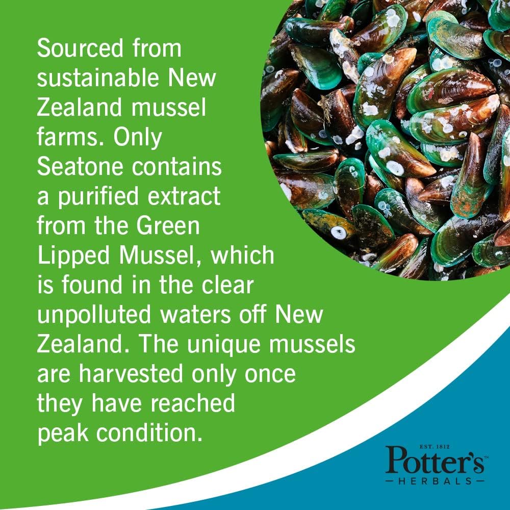 Green Lipped Mussel Extract with Vitamin C 90 Capsules - Eco Natural Products - Potter's Herbals - Supplements