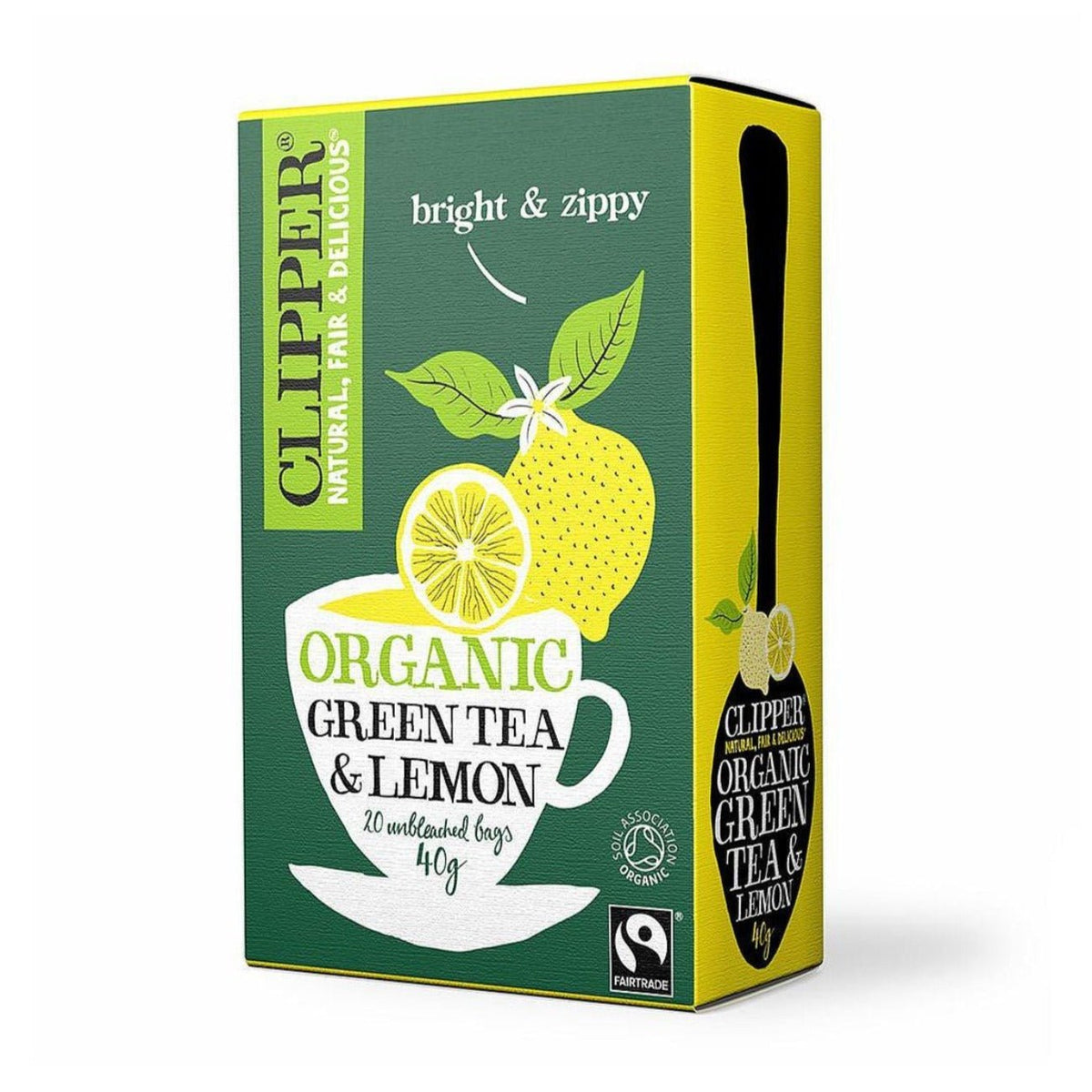 Green Tea & Lemon 20 Bags - Clipper - Eco Natural Products