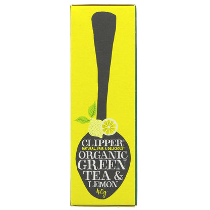 Green Tea & Lemon 20 Bags - Clipper - Tea - Eco Natural Products
