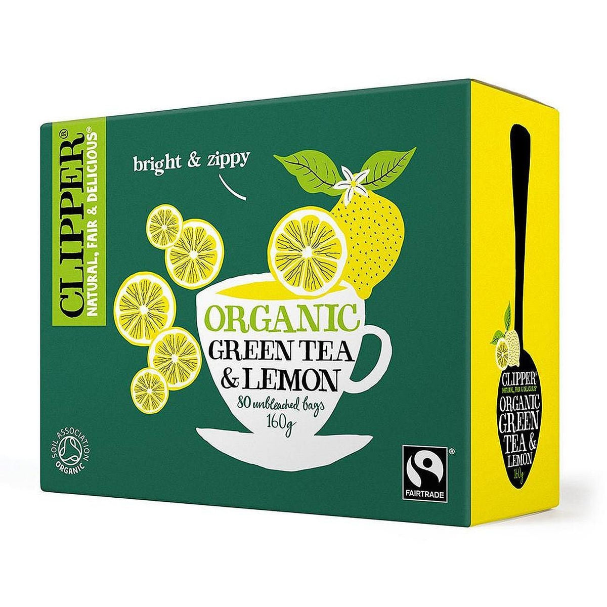 Green Tea & Lemon 80 Bags - Clipper - Tea - Eco Natural Products