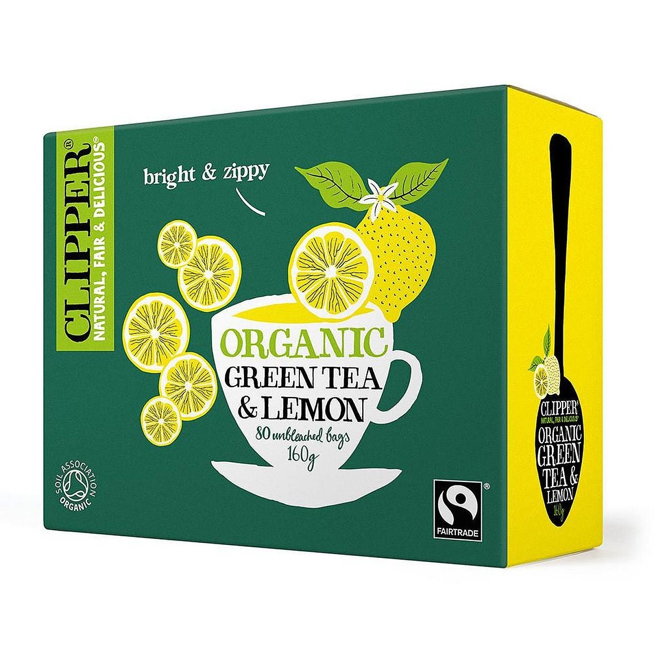 Green Tea & Lemon 80 Bags - Clipper - Tea - Eco Natural Products