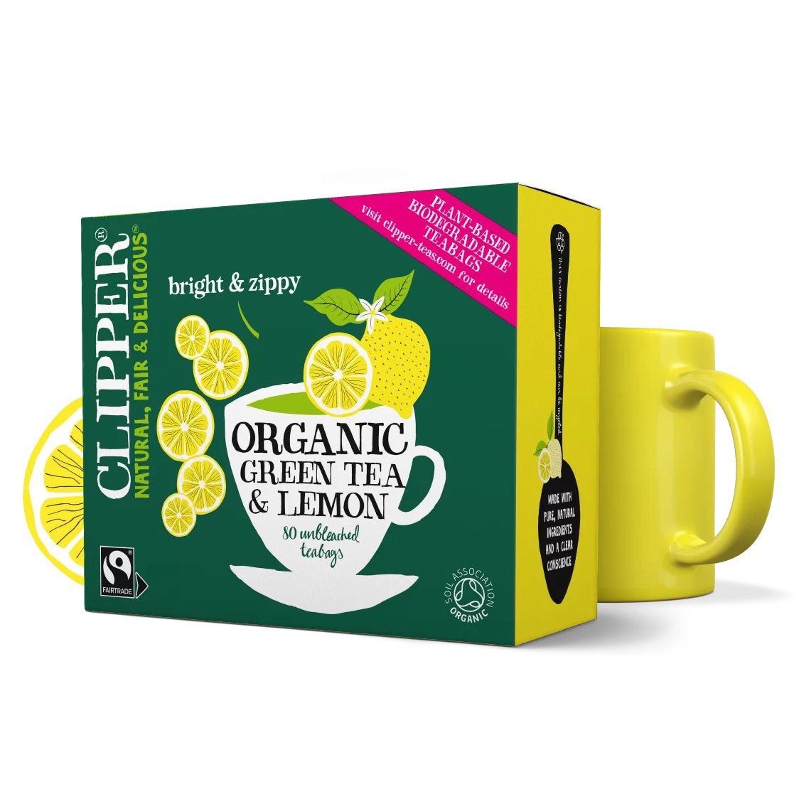 Green Tea & Lemon 80 Bags - Clipper - Tea - Eco Natural Products