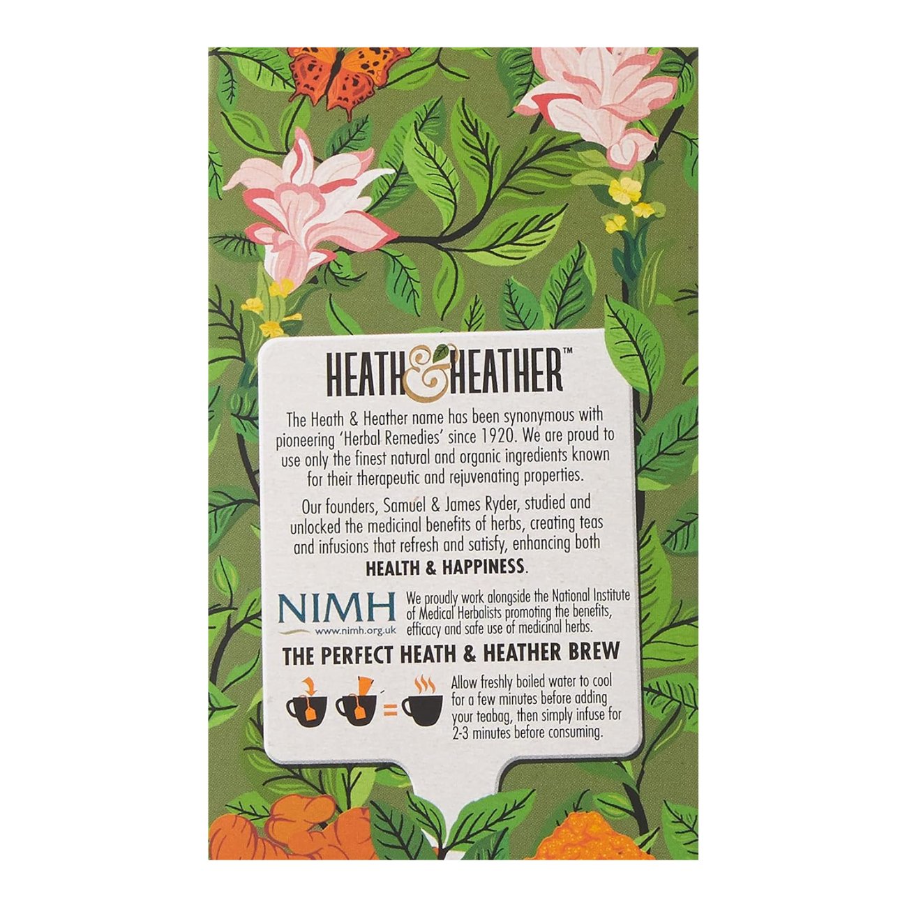 Green Tea & Turmeric Tea 20 Bags - Heath & Heather - Green tea - Eco Natural Products